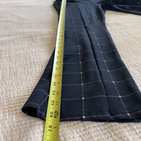 Lark + Grey Checkered Bootcut Pants Women Large Pull On Career Office Workwear - Picture 12 of 12